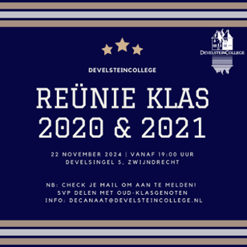 REUNIE examenklassen 2020 & 2021